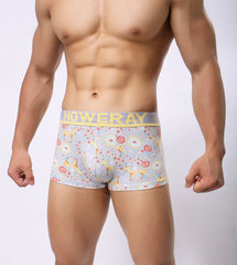 Elk Mid Cintura Boxer Calças Masculinas Calcinhas Masculinas