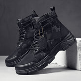 Camuflagem Tooling Botas Masculinas Casuais Impermeáveis