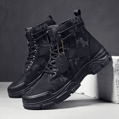 Botas de camuflaje para hombre, informales, impermeables