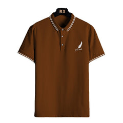 Camisa polo de trigo para hombre, estilo informal, sencillo, estilo británico, con solapa y manga corta, para caballero, para verano