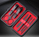 7 cortadores de unhas Conjunto de manicure de unhas Conjunto de sobrancelhas com faca Função Manicure Kit de manicure