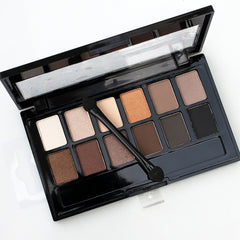 Pretty Makeup Plate Sombra Nude 12 Cores