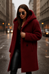 Elegant Plush Teddy Coat – Autumn & Winter