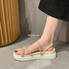 Women’s Sandals | Casual Gladiator Platform Beach Shoes