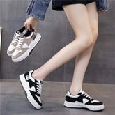 Summer Women's Small White Shoes 2024 New Thick Bottom Black Flat Ladies Sneakers Summer Fashion Anti-slip Women's Casual Shoes