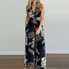 women's jumpsuit with v-neck