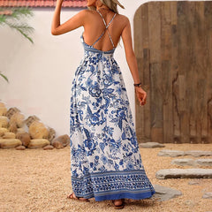 Hawaiian V-Neck Dress – Breezy, Stylish & Sexy with a Touch of Korean Elegance.