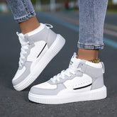 Women’s high-top sneakers, lightweight and durable. Sporty style.