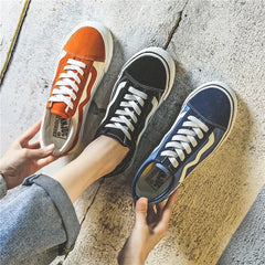 Casual women’s sneakers, comfy and breathable. Korean Vans style.