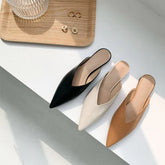 Retro Korean-Style Flat Shoes 2023 – Long Toe Seam, Closed Design