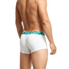 Cuecas Boxer Masculinas Camo Belt Cintura Baixa Algodão