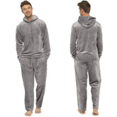 Pijama Masculino Simple Home Cinza Flanela