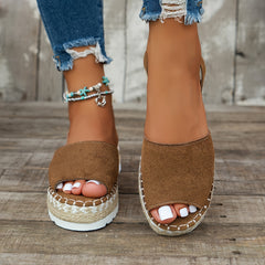 Women's espadrille platform sandals – comfy, casual, and perfect for summer wear