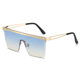 Gafas de sol cuadradas europeas y americanas con lentes de una sola pieza