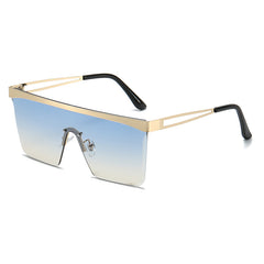 Gafas de sol cuadradas europeas y americanas con lentes de una sola pieza