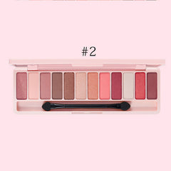 Paleta de sombras para iniciantes de 12 cores, maquiagem nude