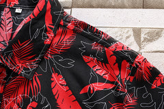 Camisa estampada para hombre, camisa de manga corta, pantalones cortos, traje