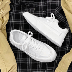 Sapatos masculinos esportivos de aumento de altura, lazer, cor sólida, todos os tipos de calçados com fundo grosso