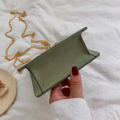 Diagonal Mobile Phone Bag Korean Casual Ladies Wallet Large-capacity Chain Clip Buckle Shoulder Mini Bag