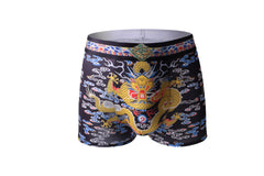 Dragon Panties Boxers Masculinos Milk Silk Pant Top