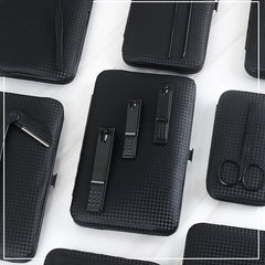 Tijeras profesionales, juego de cortaúñas, cuchara para orejas, pinzas para piel muerta, alicates para cortar uñas, cuchillo para pedicura, recortadores de ranuras para uñas