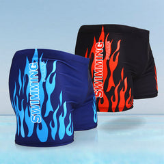 Calção de banho masculino boxer plus size