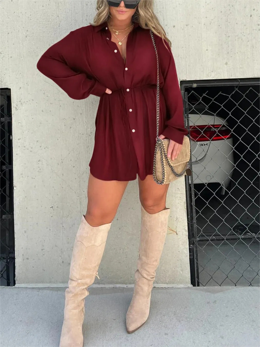 Women's long sleeve jumpsuit