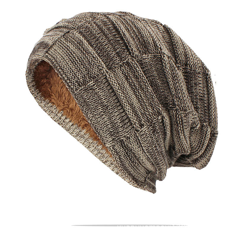 Gorro cálido de invierno para hombre y mujer, unisex, para exteriores, de lana nueva, tejido, informal, de algodón