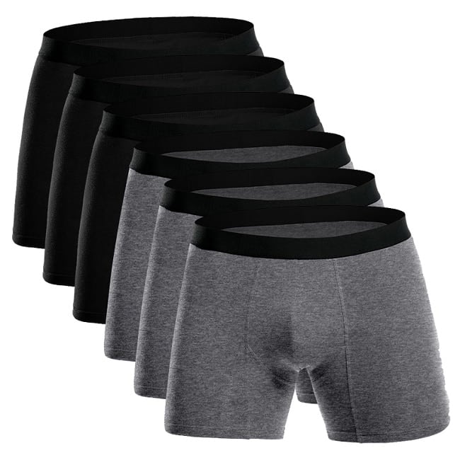 Calzoncillos bóxer de algodón para hombre de talla grande