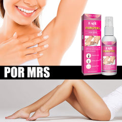 Spray depilatorio para hombres y mujeres con piernas peludas