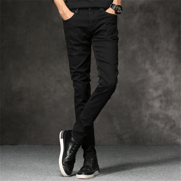 Pantalones elásticos de corte entallado para hombre