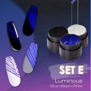 Manicure Luminous Nail Art Spider Gel para unhas UV Esmalte