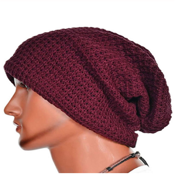 Gorro de lã tricotada