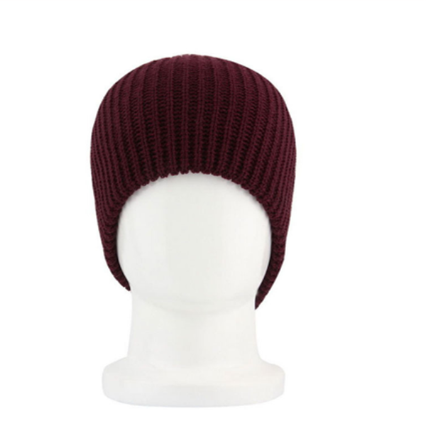 Gorro de lã tricotada