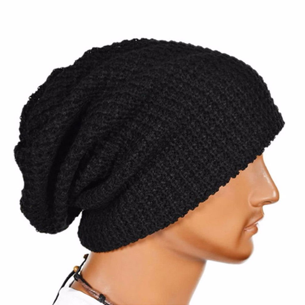 Gorro de lã tricotada