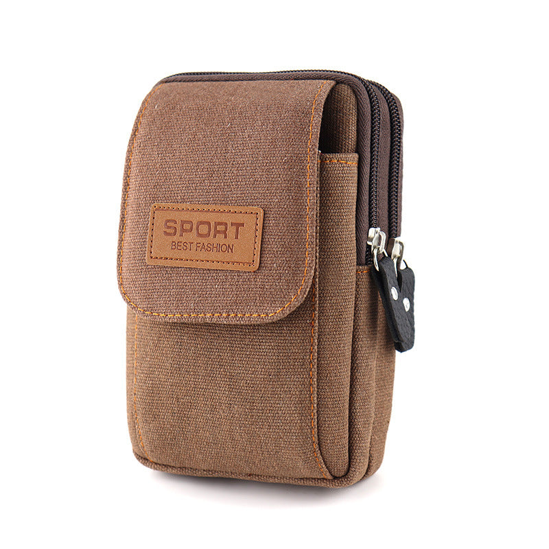 Multifunctional canvas phone bag hanging bag