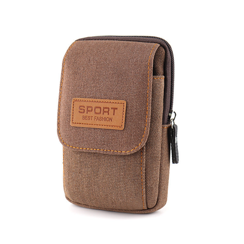 Multifunctional canvas phone bag hanging bag