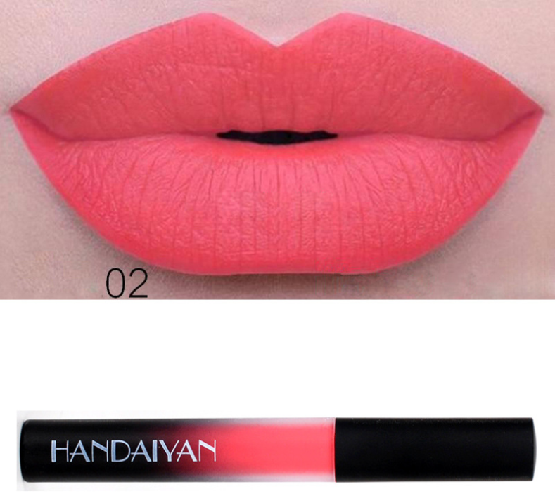 Charm matte velvet matte brillo de labios brillo de labios mate antiadherente mate lápiz labial líquido de larga duración se puede autorizar