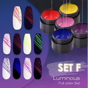 Manicure Luminous Nail Art Spider Gel para unhas UV Esmalte