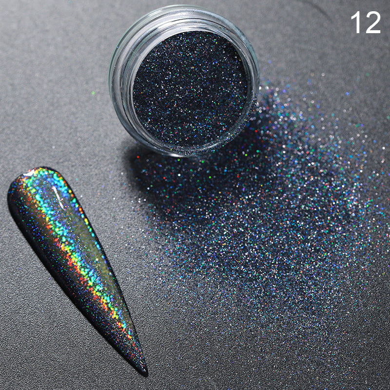 Symphony Mirror Mirror Powder Glitter para unhas prateado