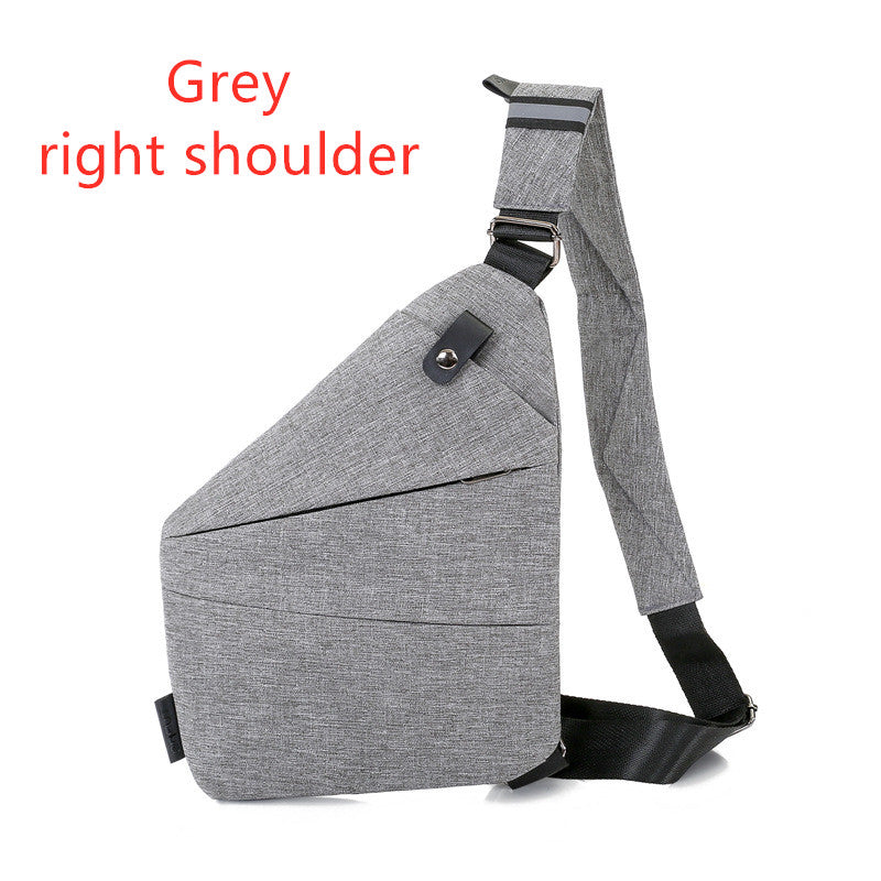 Digital canvas bag for men's canvas chest, chest, chest, slung shoulder, multi function and single shoulder burglar burglar bag