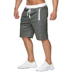 Pantalones cortos deportivos de cinco puntos para hombre, pantalones cortos casuales de talla grande para playa