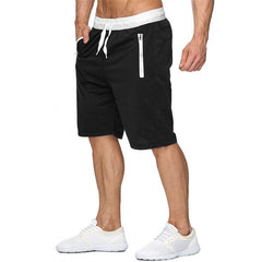 Pantalones cortos deportivos de cinco puntos para hombre, pantalones cortos casuales de talla grande para playa