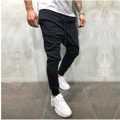 Pantalones de jogging Hip Hop Pantalones de jogging Pantalones deportivos casuales ajustados con cordón para hombres