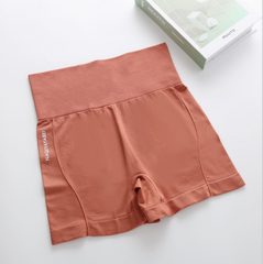 Pantalones cortos deportivos ajustados para niñas, para correr, con cintura alta, para abdomen y caderas, para yoga, pantalones cortos de seguridad