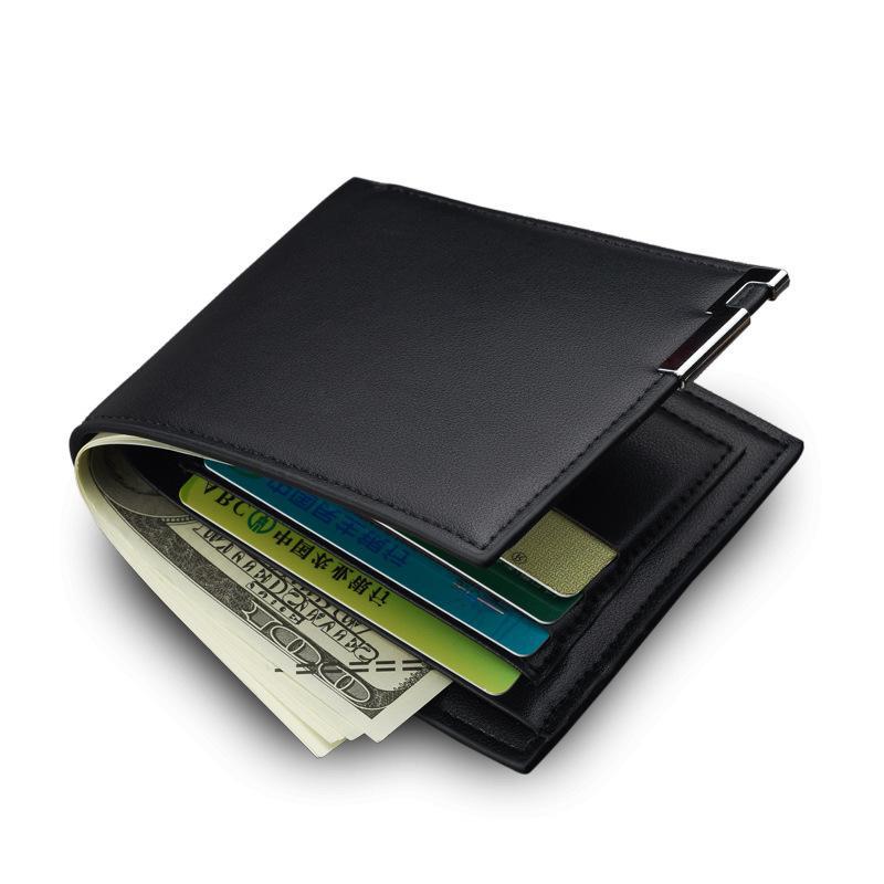 Men's Small Wallet Fashion Card Holder Men's Short Leather Wallet