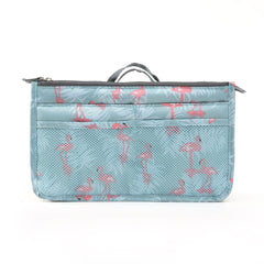 Flamingo Wash Bolsa Cosmética Portátil Bolsa com Zíper Duplo Bolsa do Meio