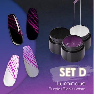 Manicure Luminous Nail Art Spider Gel para unhas UV Esmalte