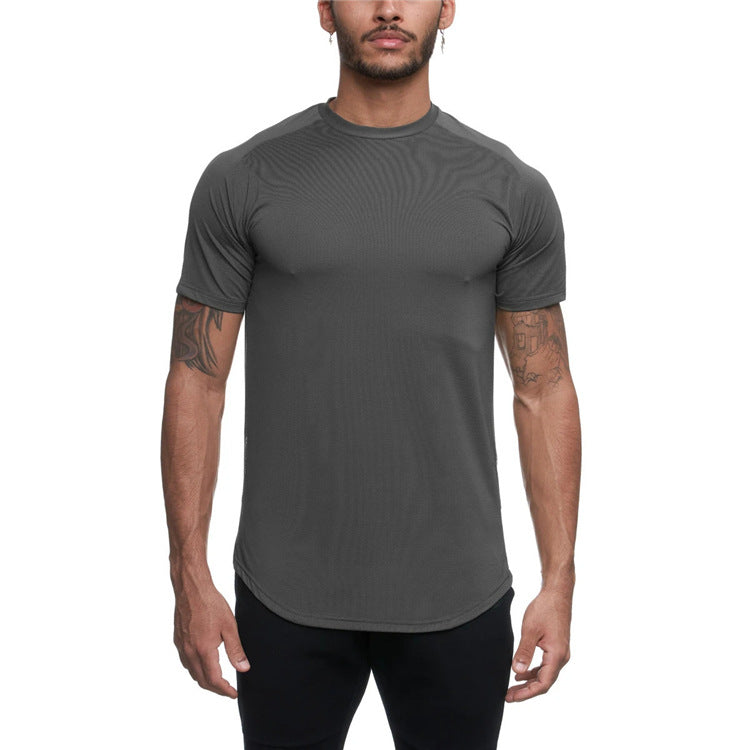 Camiseta de entrenamiento de fitness para correr con camuflaje de secado rápido