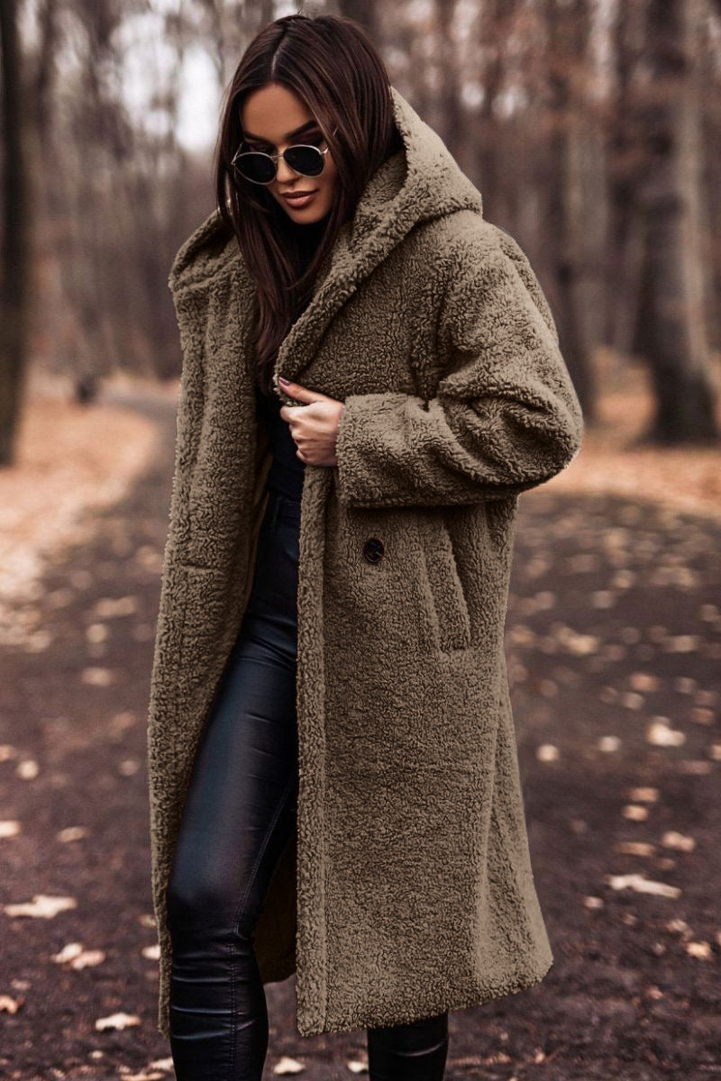 Elegant Plush Teddy Coat – Autumn & Winter